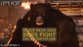 Black Myth: Wukong - Chapter One Finale - Black Bear Guia Battle│PS5│UK│