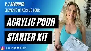 Acrylic Pour Starter Kit - Supplies needed to start fluid art! A MUST for beginners