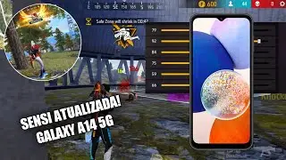 ATUALIZADA!🔥😱 MELHOR SENSIBILIDADE E DPI PARA GALAXY A14 5G NOVA ATUALIZAÇÃO FREE FIRE