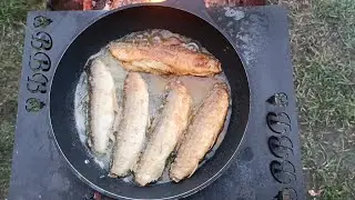 жарим ряпушку на костре! 