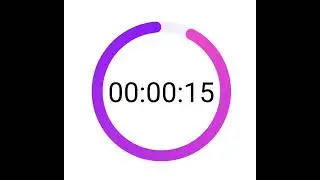 15 Seconds Countdown Timer with clock ticking sound