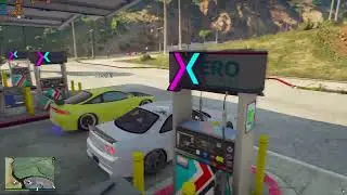 Entering the car meet (FiveM)