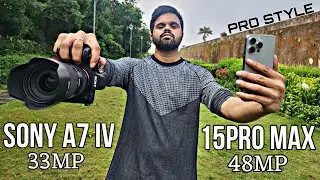 iPhone 15 Pro Max vs Sony A7 IV - Ultimate Camera Battle!🔥