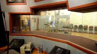 P the Bad recording in the studio
