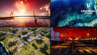 Project Update 3: Airport, Bridge, Landscape, Ocean, and Light Optimisation | Unreal Engine