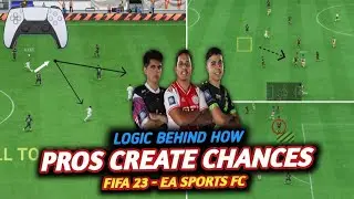 How a Pro player create chances smartly compared to a casual player_FIFA 23 - EA SPORTS FC 24