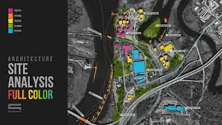 Archtiecture Site Analysis by Map Images and Photoshop (Phân Tích Khu Đất Kiến Trúc Với Ảnh Map)