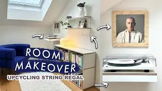 DIY Flur Makeover - Upcycling String Regal + coole Schallplatten Aufbewahrung | EASY ALEX
