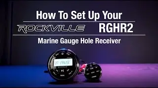 How To Set Up Your Rockville RGHR2 Marine Gauge Hole Receiver w Bluetooth USB, Radio + Wired Remote