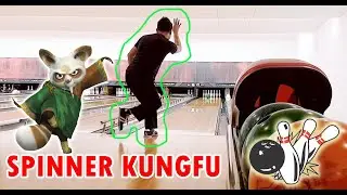 How to Spin the bowling ball : Bowling UFO Spinner Helicopter Style  - Using Houseball ( Episode 4 )