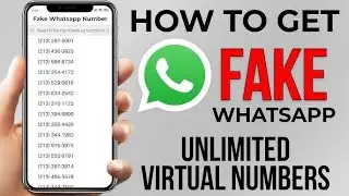 How to Get Fake WhatsApp Account for Free | Create Fake Whatsapp Account with Virtual Number 2024