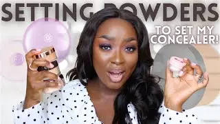 TOP 6 LOOSE SETTING POWDERS FOR CONCEALER BROWN SKIN FRIENDLY FOR BEGINNERS MAKEUP TIPS| Mena Adubea