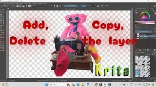 KRITA. How To Add,  Copy, Delete The Layer In Krita | Let`s Do Tech | Krita Tutorials