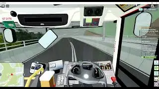 Roblox bus with air suspension seat on steep hill with high speed!