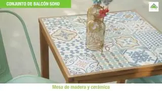Conjunto balcón teca soho cerámica
