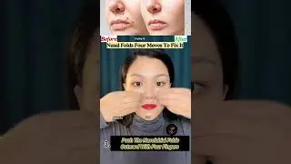 Nasal Folds Four Moves To Fix It 😱#faceyoga #facialyoga #yoga #facelift #nose #antiaging #shorts