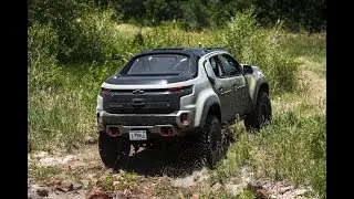Riding off-road in the U.S. Army's Chevrolet Colorado ZH2 fuel-cell electric truck