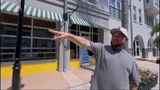 Walk through of a good location for a BarberShop with Zack