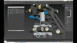 Part 3 - 3dsmax Lego Excavator Mechanical Rigging Tutorial