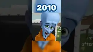 Evolution of Megamind (2010 VS 2023) #shorts #megamind #youtubeshorts
