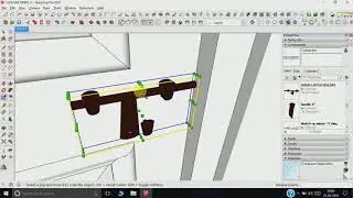 Sketchup tutorial for beginners. Part 3. Creating Doors.