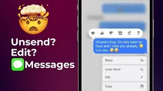 Unsend Messages iOS 16