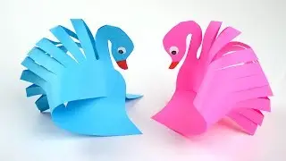 Как сделать лебедя из бумаги легко и просто