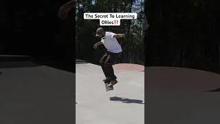 The SECRET to learning How To Ollie #skateboarding #skate #skatetips #skatecoach