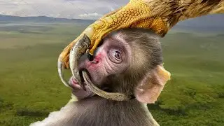 The Eagle Giant Barbaric Hunt Aimed At The Poor Monkeys What Wll Happen Next?