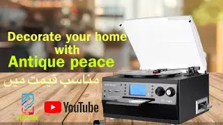 DIGITNOW Bluetooth Record Player Turntable with Stereo Speaker,