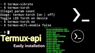 Termux-api in Termux. Installing Termux-api on Android