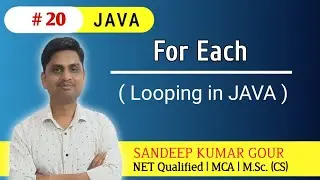 For Each loop in JAVA | Loops in JAVA