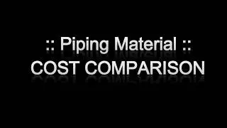 Cost Ratio of Various Piping Materials Used in Oil & Gas Piping.