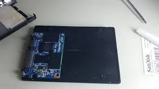 Budget SSD with DRAM Cache: SSD SanDisk SSD Plus 480GB Teardown Disassemble.