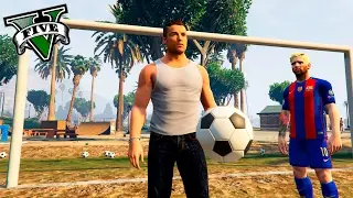 GTA V PC MODS - FOOTBALL CHALLENGES WITH RONALDO AND MESSI IN GTA 5! WTF - ElChurches