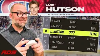 NHL25 : la cote de LANE HUTSON et tous les joueurs des Canadiens!