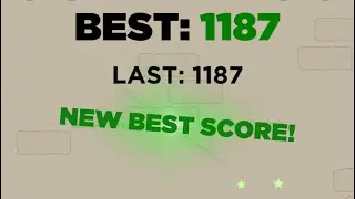 FLAPPY DUNK NEW HIGH SCORE 1187! 😮 SWISH x45! BONUS: SINGLE LIFE HIGH SCORE 1180!
