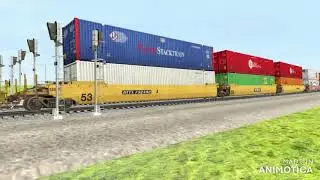 Trainz 2019 BNSF, CSX, NS, and UP Intermodal Trains