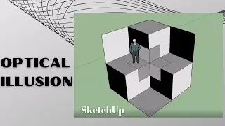 HOW TO DRAW OPTICAL ILLUSION IMAGES IN SKETCHUP