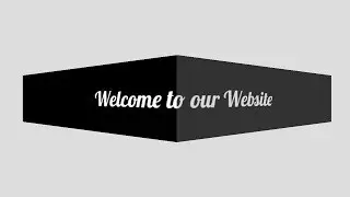 How to create 3d marquee text using css