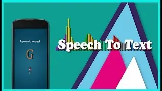 Speech To Text App TUTORIAL (using in-built feature)