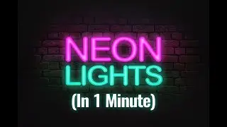 How To Create AWESOME NEON Photoshop Text Effects | Adobe CC