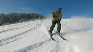 Динамичная нарезка с батей. Bukovel Буковель 2022