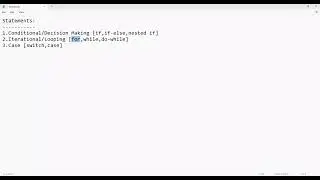 Statements in Java | Core Java