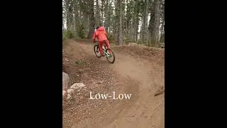 Which line do you take through a berm?
