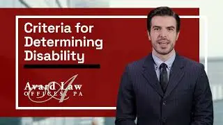 Criteria for Determining Disability