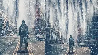 Snowfall Photoshop Manipulation And Blend Effect Tutorial