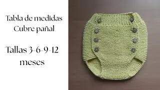Tabla medidas cubre pañal bebe (enlace de descarga en cajita de descripción)