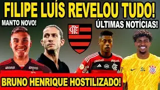 URGENTE! BRUNO HENRIQUE HOSTILIZADO! FILIPE LUÍS REVELOU TUDO! MANTO NOVO! HUGO SOUZA NO FLA!