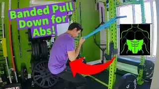 Oblique Band Pull Down Exercise